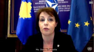 Donika Gërvalla, ministre e MPJ-së